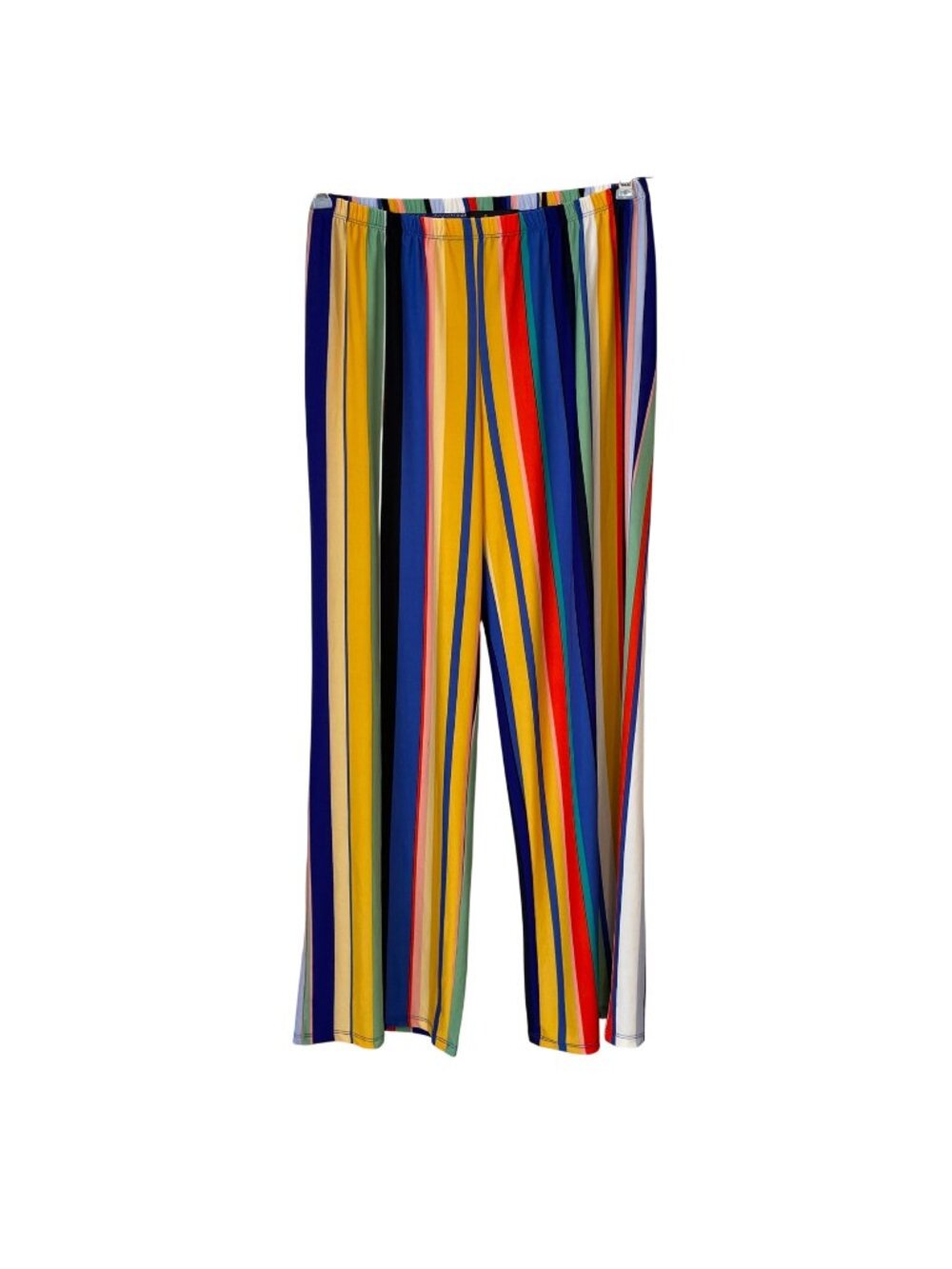 Melissa Paige Womens Multi-Color Striped Stretch Pants M